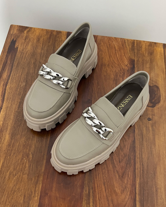 Pantofi Olivia Cappuccino Silver [3]