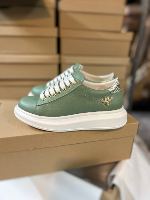 C127 sneakers Pistachio  gold bee edition - Essenza [7]