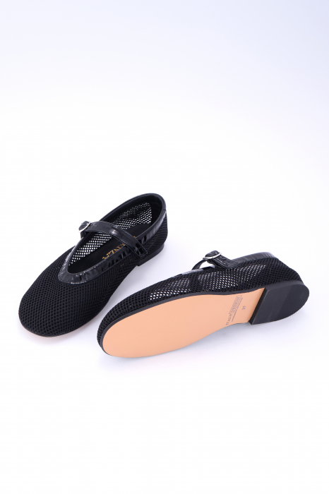 Alia Black Patent Fishnet [3]