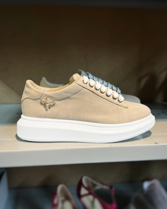 C127 sneakers beige suede bee [2]