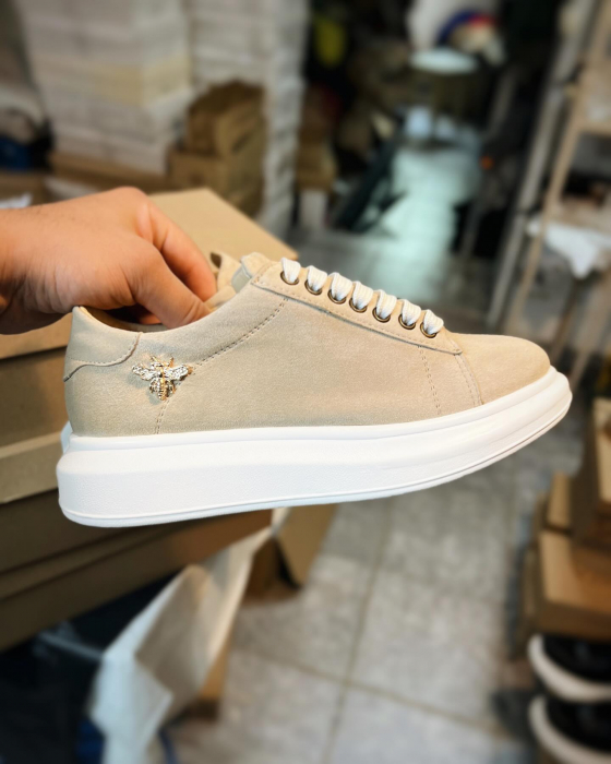 C127 sneakers beige suede bee [3]