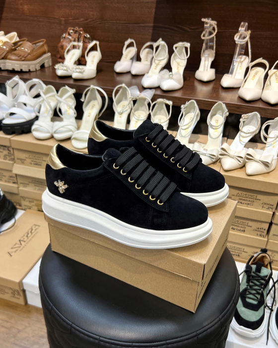 C127 sneakers Ultra Black&gold Bee [4]