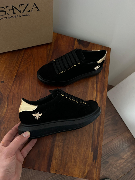 C127 sneakers Ultra Black&gold Bee [4]