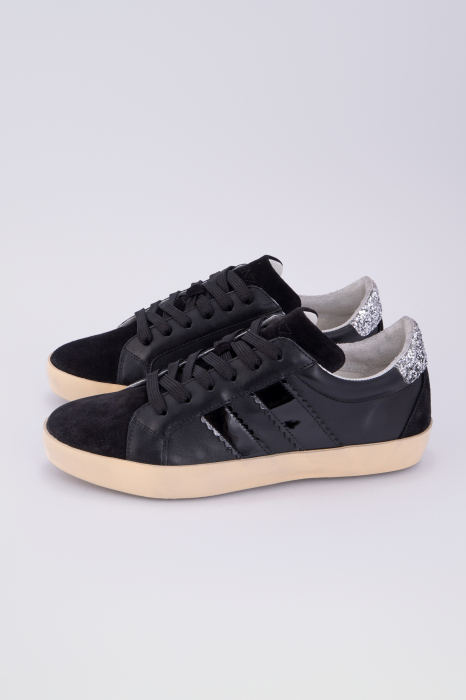 Calin 1 DS  Black Glitter Sneakers [2]