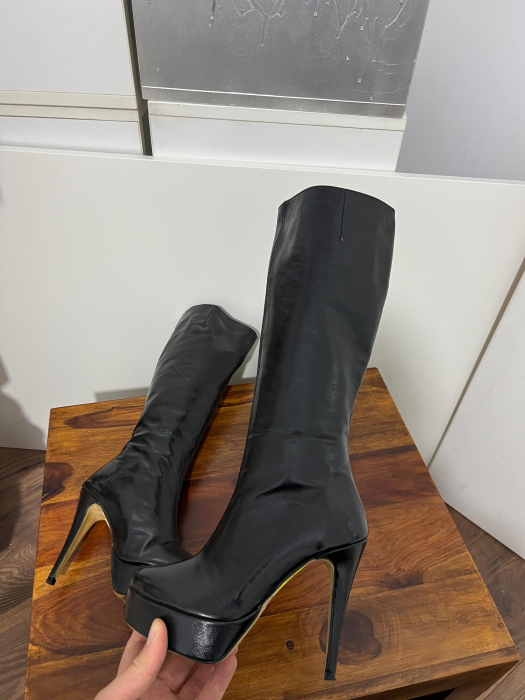 Cizme din piele naturala neagra [2]