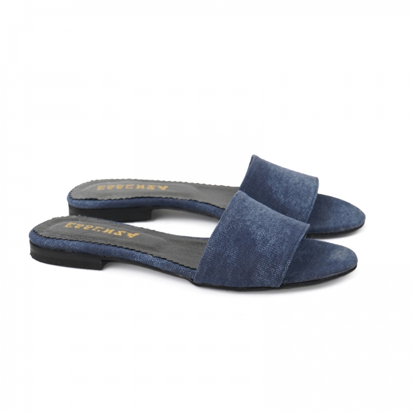Flip flops din Jeans albastru [2]