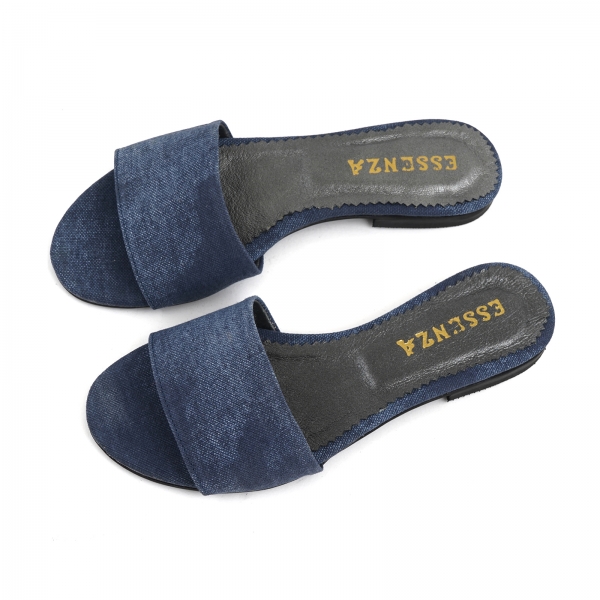 Flip flops din Jeans albastru [3]