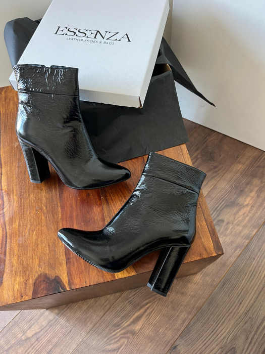 Ghete din piele lacuita neagra [5]