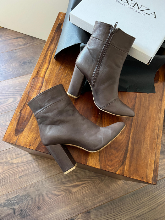 Ghete din piele maron [3]