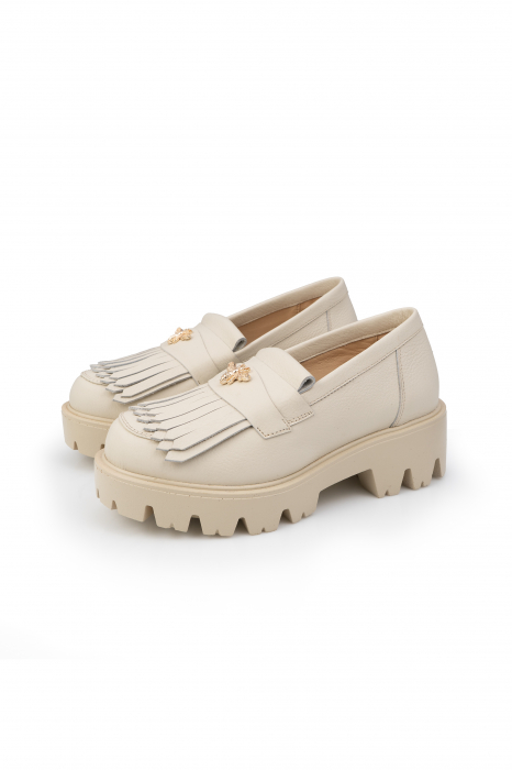 Pantofi Arya bej latte albinuta aurie [4]