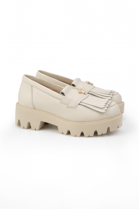 Pantofi Arya bej latte albinuta aurie [2]