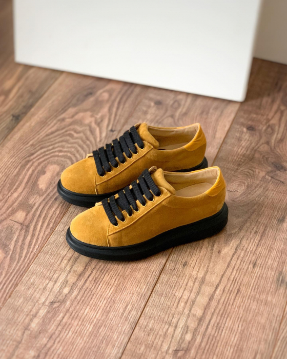 C127 sneakers sunset yellow suede [2]