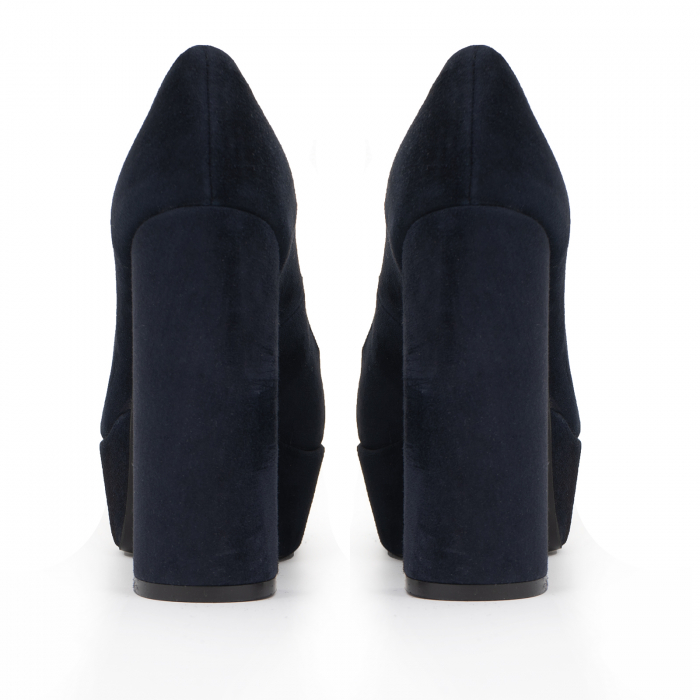 Pantofi din piele naturala intoarsa, neagra [3]