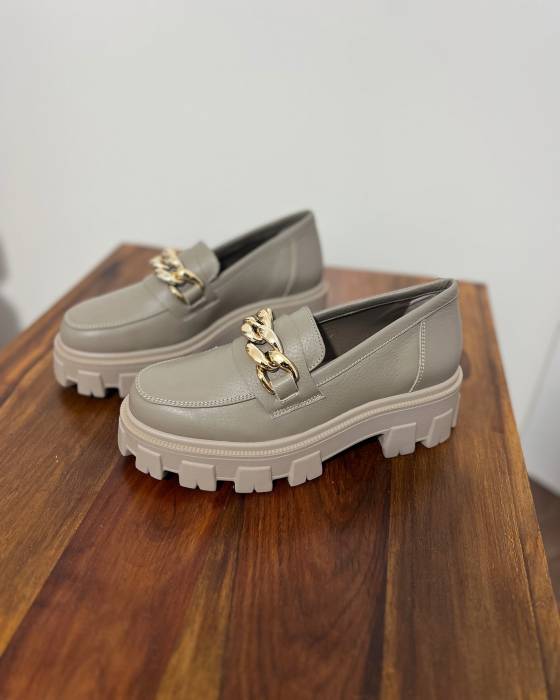 Pantofi Olivia Cappuccino Gold [7]