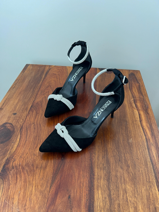 Pantofi stiletto decupati Ella toc 7 cm [2]