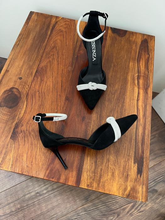 Pantofi stiletto decupati Ella toc 7 cm [4]