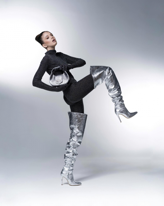 Silver Ruffle Boots [3]