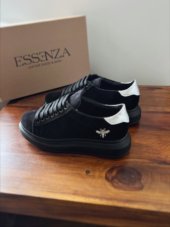 C127 sneakers Ultra Black&silver Bee [3]