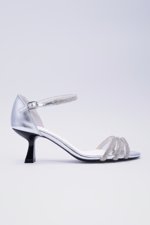 Sandale - Calissa Silver Crystal