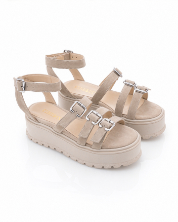 Sandale Athena Bej Velour [3]