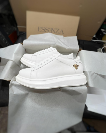 C127 sneakers pure white golde  bee edition [2]