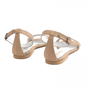 Sandale cu talpa joasa, din bej [2]