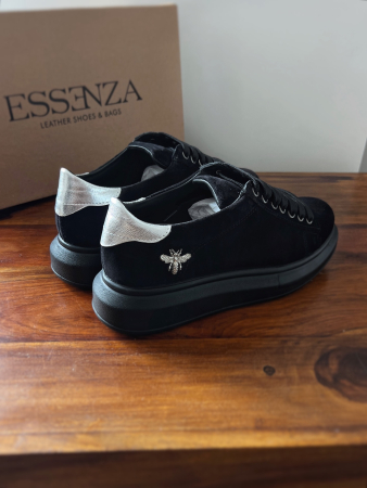 C127 sneakers Ultra Black&silver Bee [1]