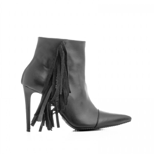 FEMEI - Botine Stiletto din piele neagra