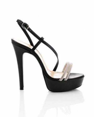 FEMEI - Sandale Eris Negru Cristal 130mm