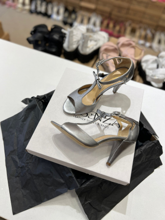 OUTLET PRIMAVARA-VARA - Sandale din piele laminata gri