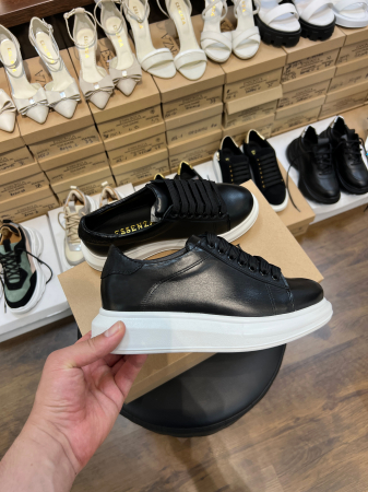 SNEAKERS - C127 sneakers negru talpa alba
