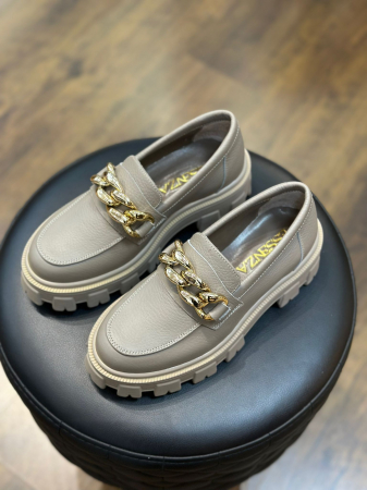 Pantofi Olivia Cappuccino Gold [1]
