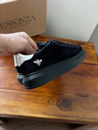 INCALTAMINTE - C127 sneakers Ultra Black&silver Bee