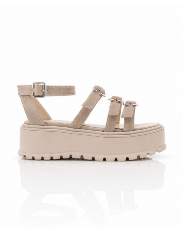 FEMEI - Sandale Athena Bej Velour