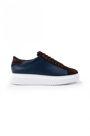 BARBATI - Santony blue and brown sneakers
