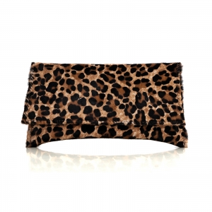 Plic - Poseta plic Maia, din piele de ponei cu animal print