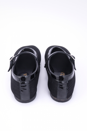 Alia Black Patent Fishnet [5]