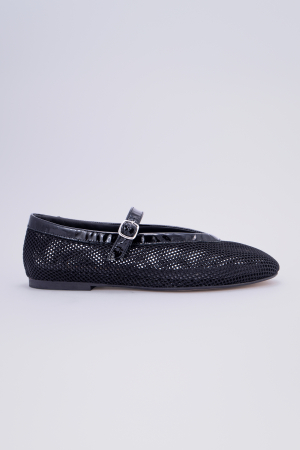 REDUCERI - Alia Black Patent Fishnet