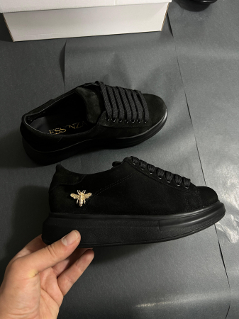 Pantofi - C127 sneakers All Black&gold Bee