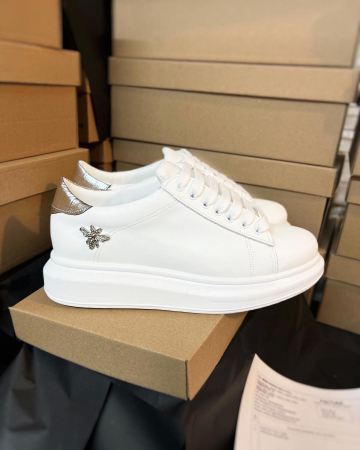 FEMEI - C127 sneakers Silver snake bee edition