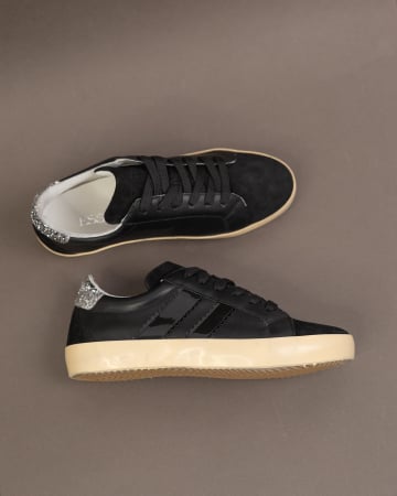 CA 1 DS  Black Glitter Sneakers [3]