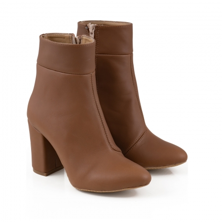 Ghete din piele naturala de culoare camel [1]