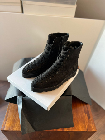 Ghete Everest din piele intoarsa neagra [2]