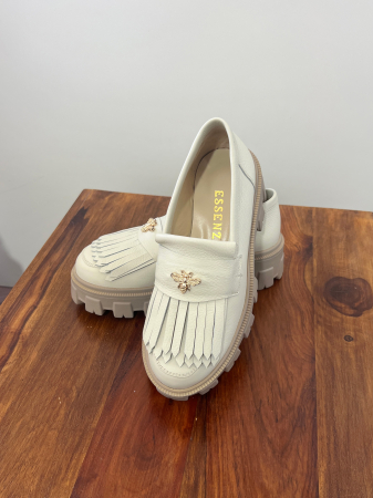 Pantofi Arya bej latte cu franjuri [3]