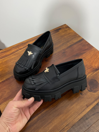 Casual - Pantofi Arya black gold bee