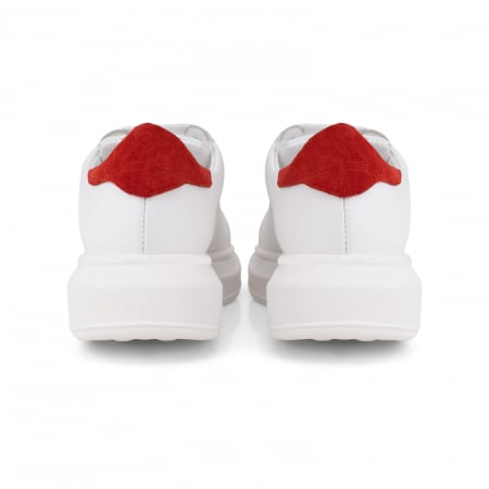 C127 sneakers white red suede [4]