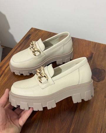 Casual - Pantofi Olivia Beige