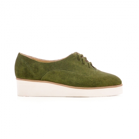Pantofi - Pantofi oxford, din piele intoarsa vernil