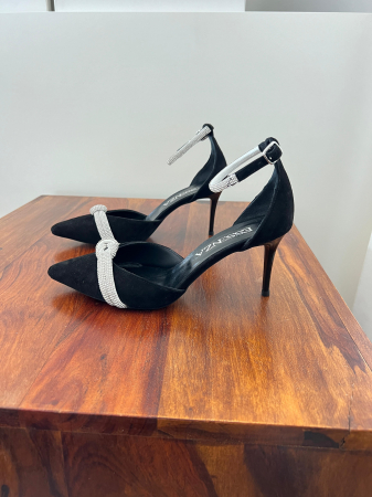 Pantofi stiletto decupati Ella toc 7 cm [3]