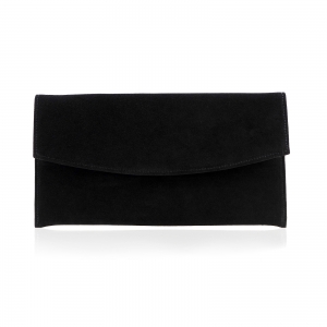 Plic - Poseta plic Anna, din piele intoarsa neagra